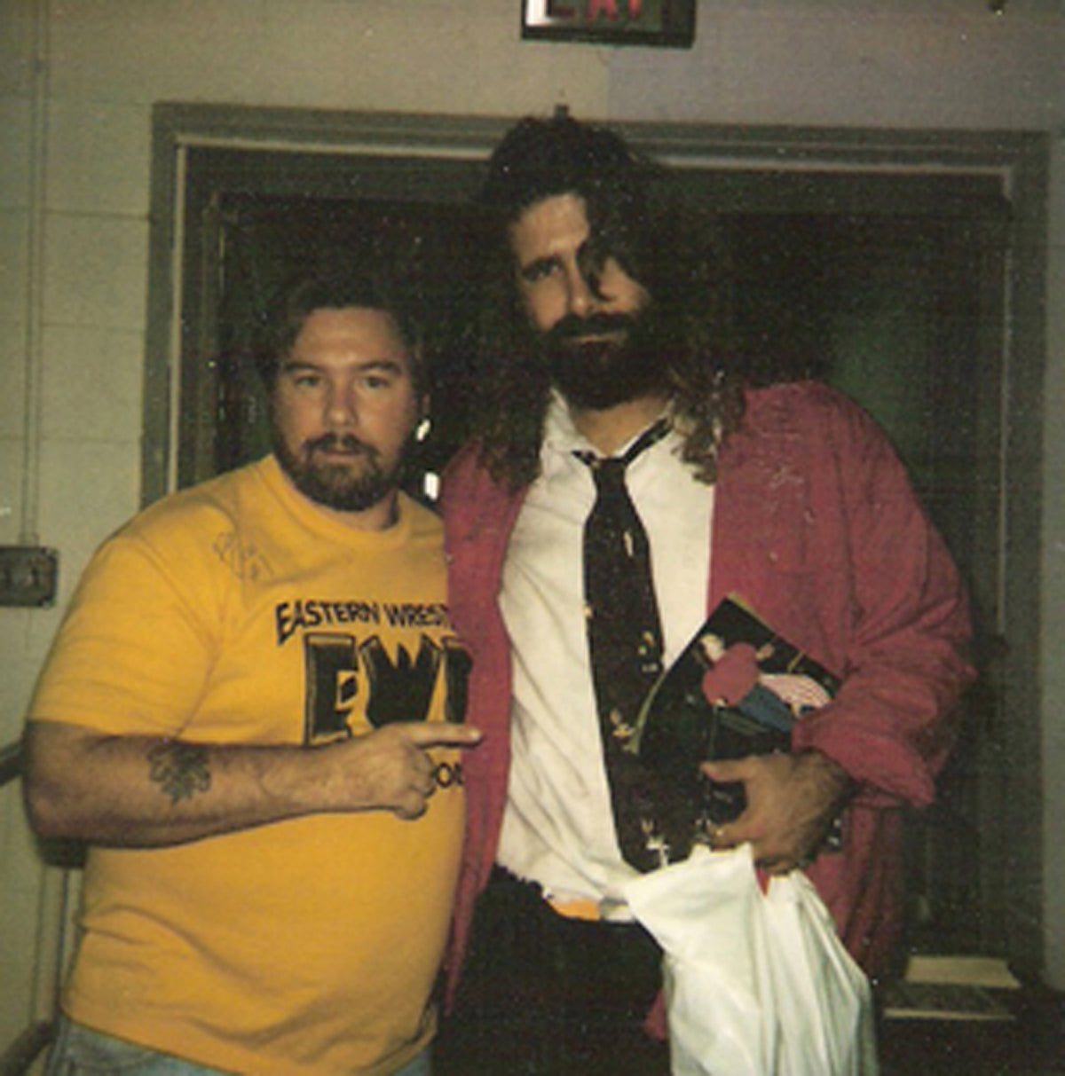 BD177  Mick Foley  Autographed VERY RARE  Vintage Wrestling Magazine w/COA