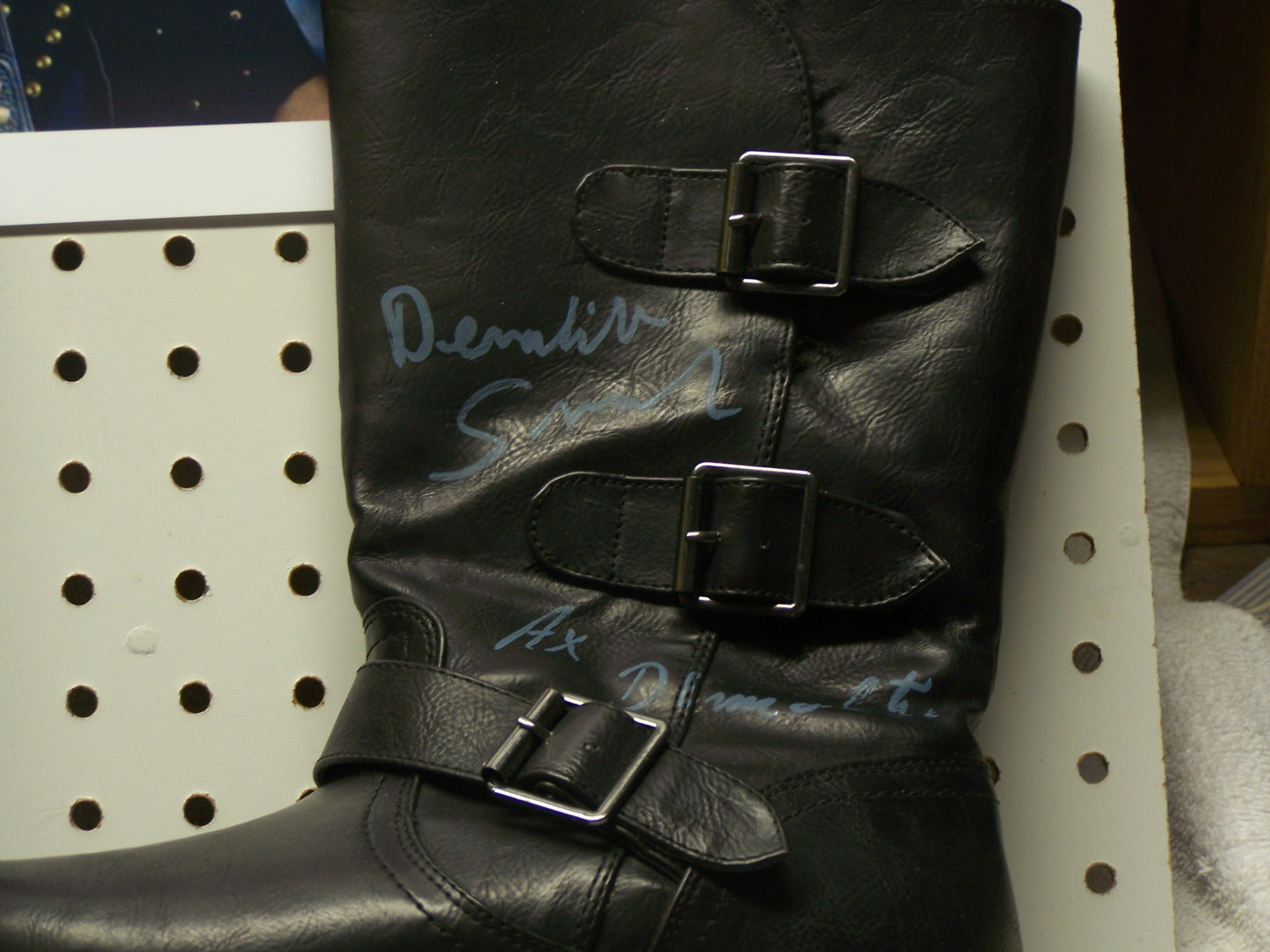 C3  Demotion Autographed wrestling boots w/COA