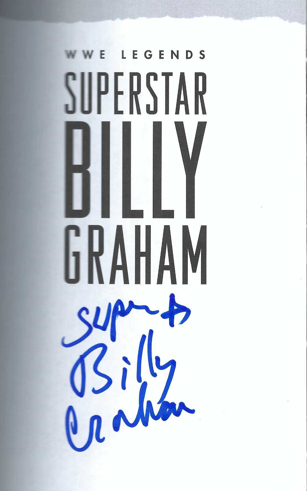 DSB11  Superstar Billy Graham Autographed Autobiography w/COA