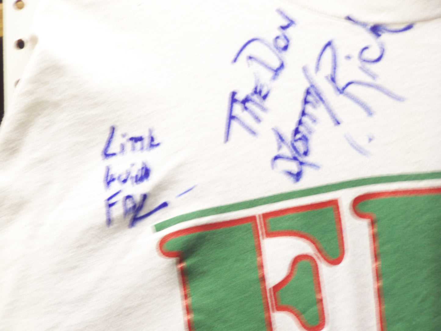 C4 Original Full Blooded Italians ECW Tee Shirt Autographed by Tommy Rich , Little Guido w/COA