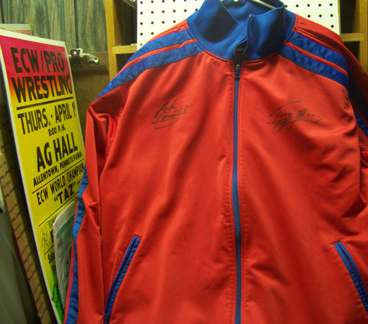 C5  Warm up Jacket Autographed by Tony Garea Rick Martel w/COA