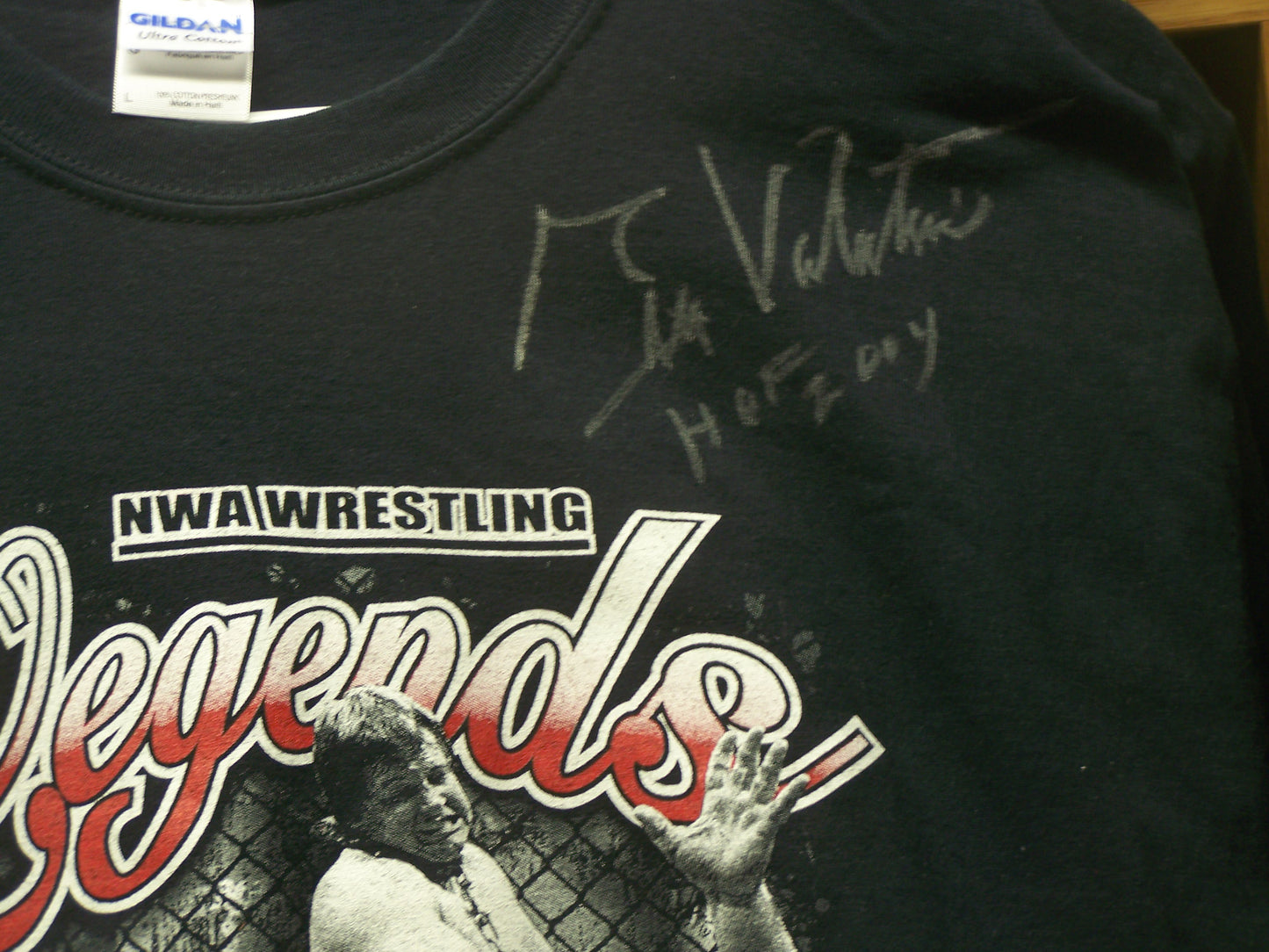 C6 Greg the Hammer Valentine Autographed Legends Fanfest Tee Shirt w/COA