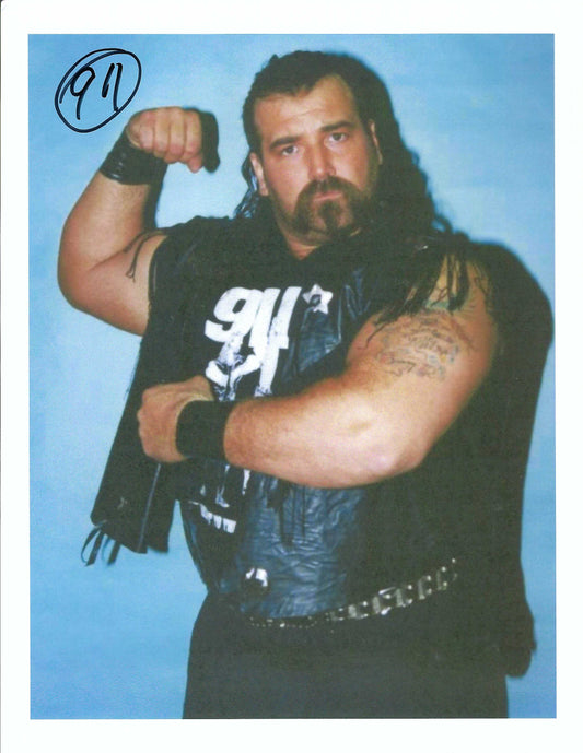 M3103  911 Bg Al   Autographed 8x10 Wrestling Photo w/COA