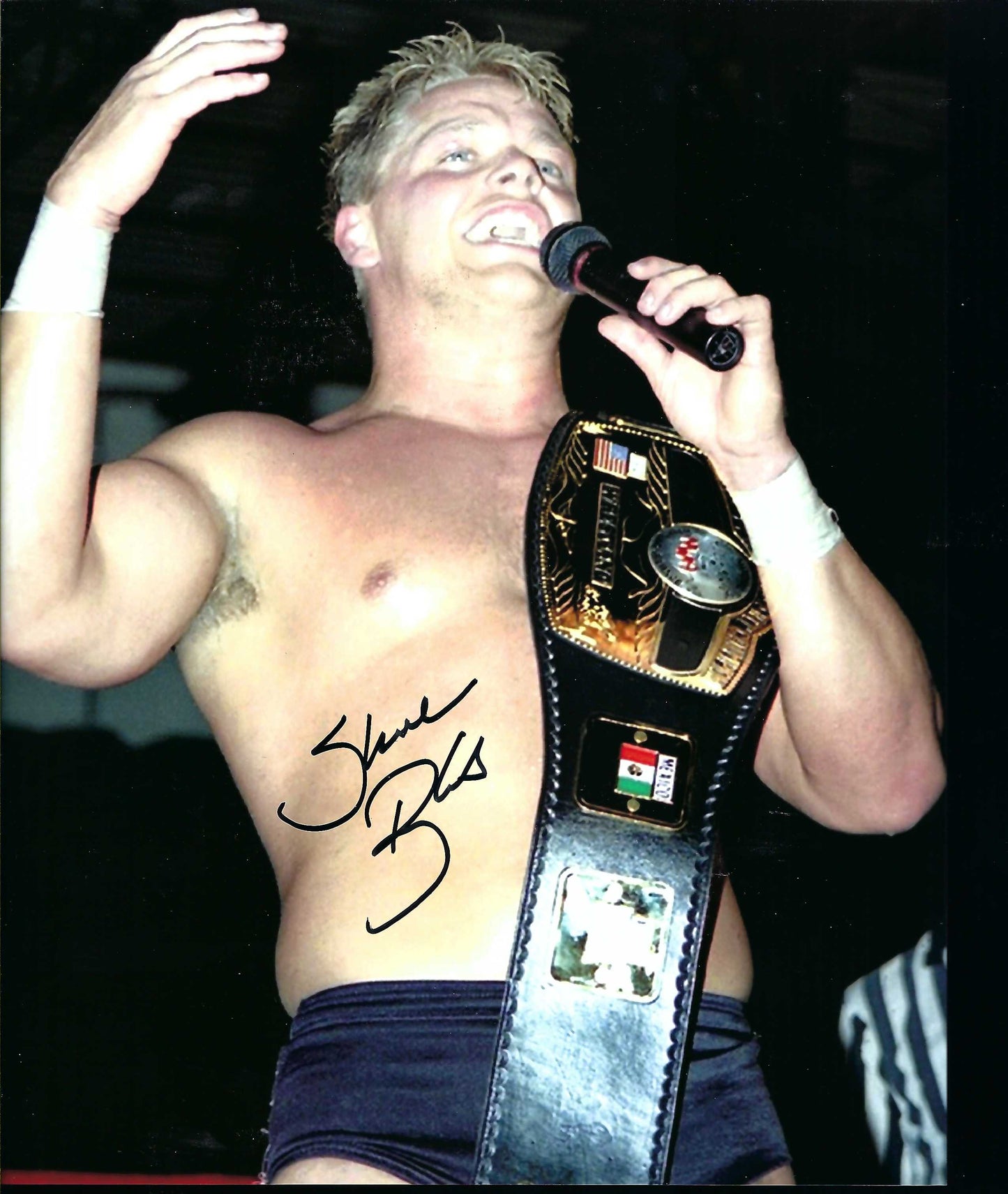 M3145  The Franchise Shane Douglas   Autographed Wrestling Photo w/COA