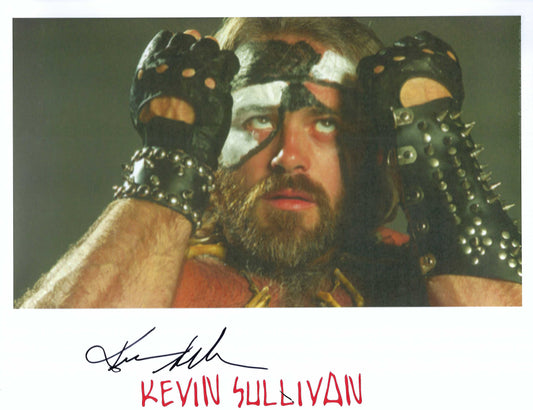 M3155  The Task Master  Kevin Sullivan Autographed Wrestling Photo w/COA