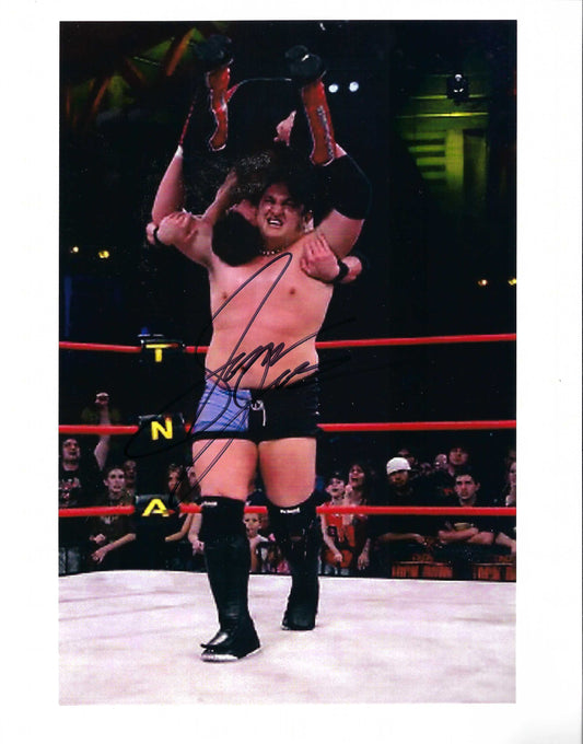 M3164   Samoa Joe Autographed Wrestling Photo w/COA