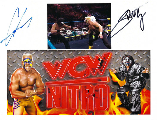 M3170  The Icon Sting  , The Great Muta  Autographed 8x10 Wrestling Photo w/COA