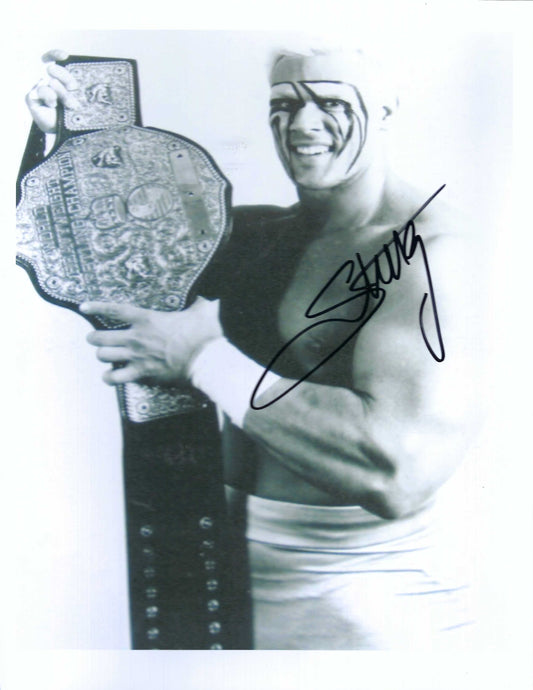 M3172  The Icon Sting Autographed 8x10 Wrestling Photo w/COA