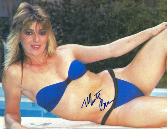 MBS10  Americas Sweetheart Misty Blue Simmes Autographed VERY RARE Vintage Wrestling Photo w/COA