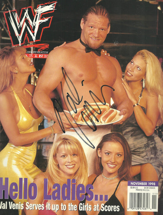 AM31  Val Venis Autographed WWF Wrestling Magazine w/COA