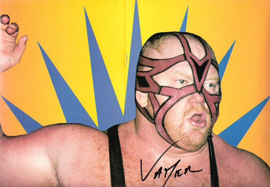 AM45  VADER ( Deceased ) Autographed Wrestling Magazine w/COA