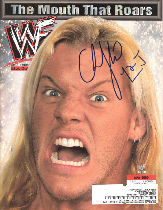 AM159  Y2J Chris Jericho Autographed WWF Wrestling Magazine w/COA