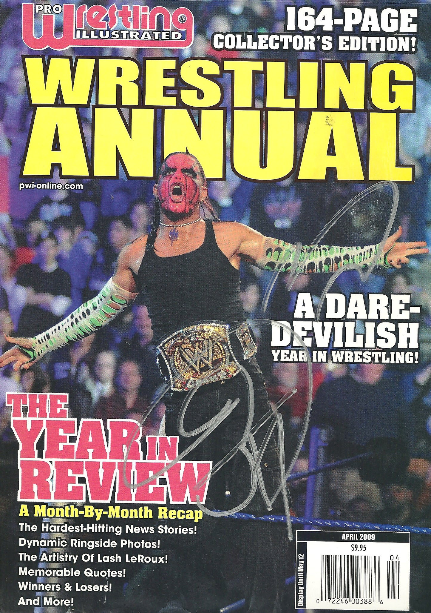 AM176  Jeff Hardy Autographed vintage Wrestling Magazine w/COA