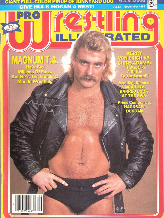 AM280 Magnum T.A.   Autographed Vintage Wrestling Magazine  w/COA