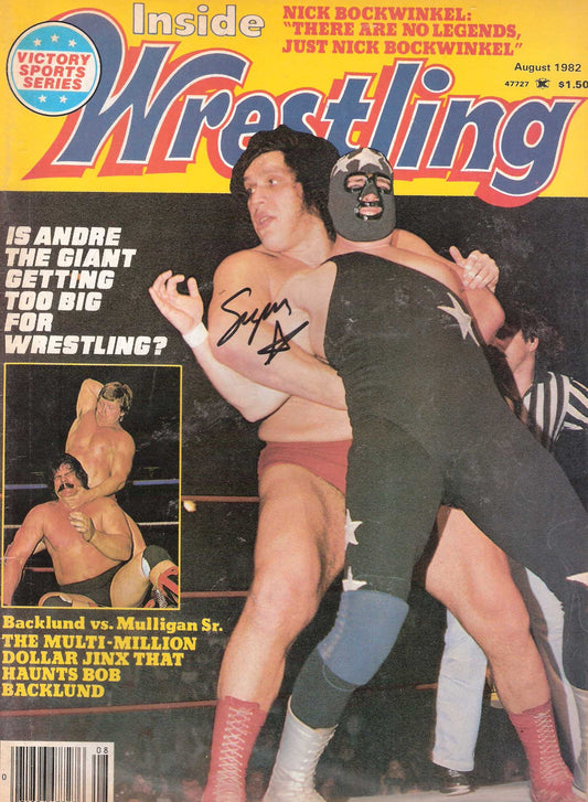 AM318 Masked Superstar Autographed vintage Wrestling Magazine w/COA