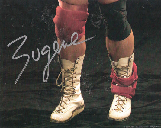 AM331 Eugene Autographed vintage Wrestling Magazine  Poster w/COA