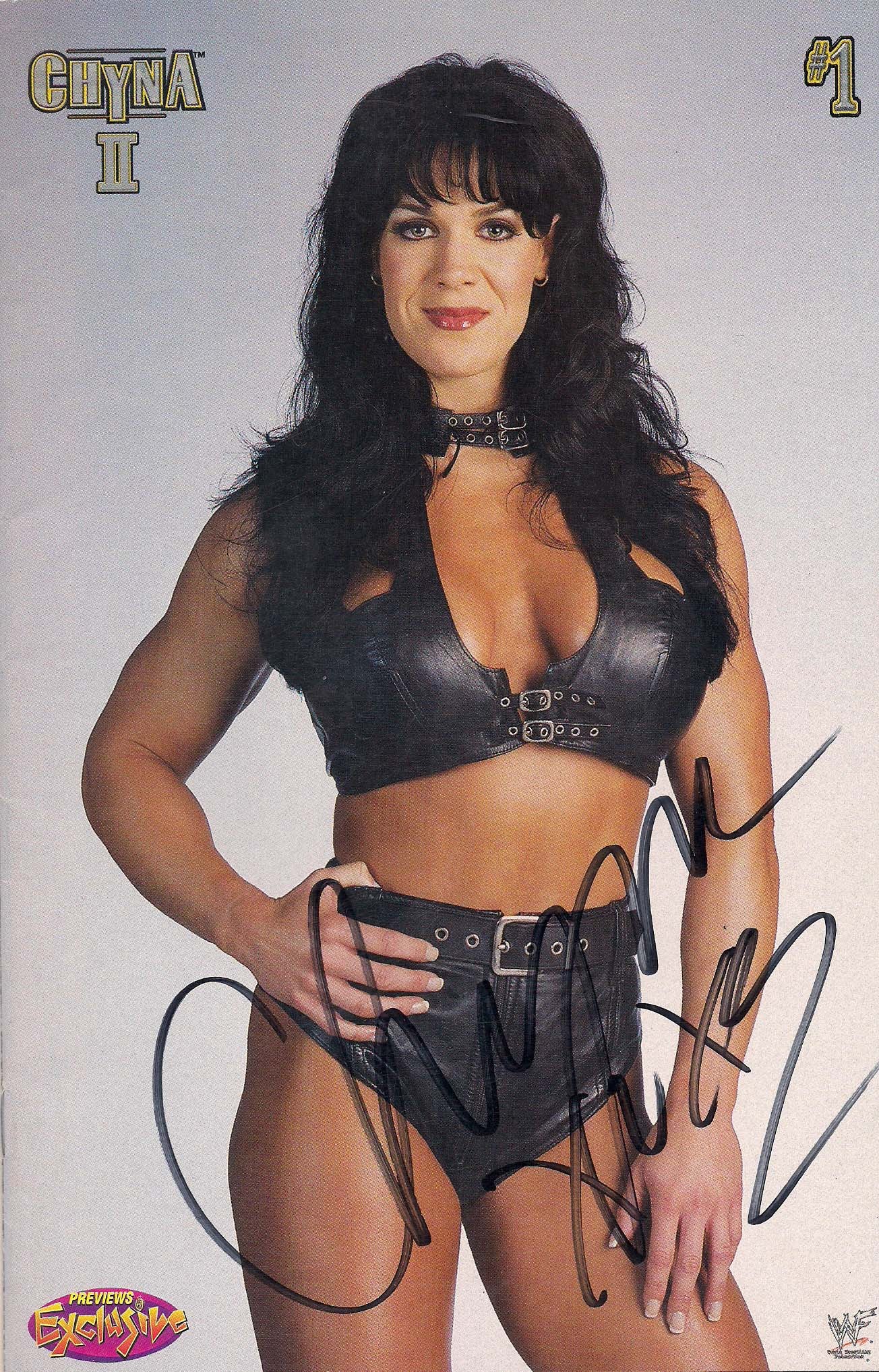 AM357 Chyna ( Deceased )  Autographed vintage Wrestling Magazine w/COA