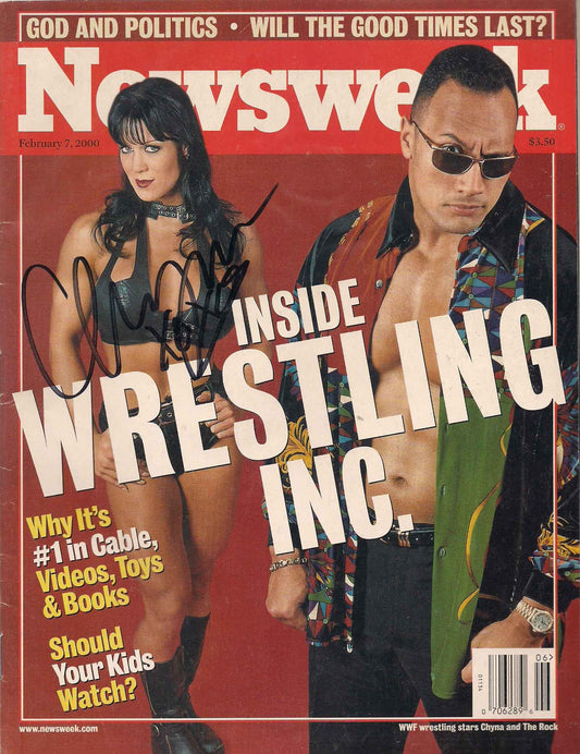 AM455  Chyna ( Deceased ) Autographed Vintage Wrestling Magazine w/COA