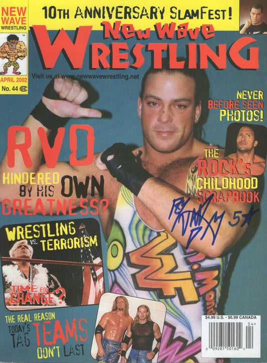AM675  Rob Van Dam VERY RARE   Vintage Wrestling Magazine  w/COA