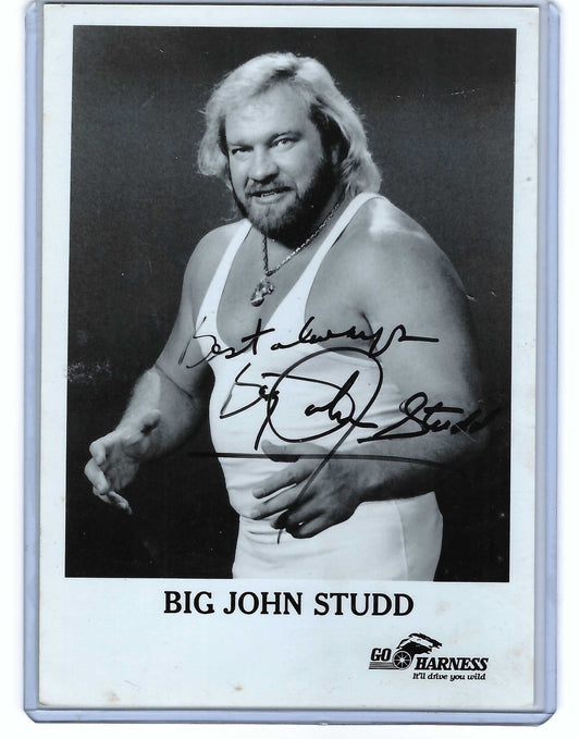BJS1 Big John Studd ( Deceased ) Autographed 5x7 Wrestling photo w/COA