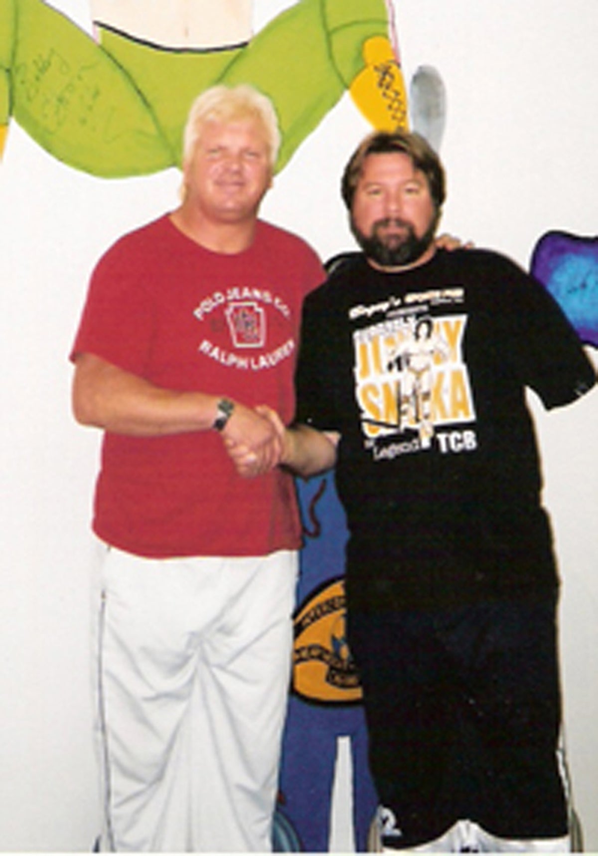 BD214  Road Warrior Animal  Medusa  Larry Zbyszko Bobby Eaton Arn Anderson   Autographed VERY RARE  Vintage Wrestling Magazine w/COA