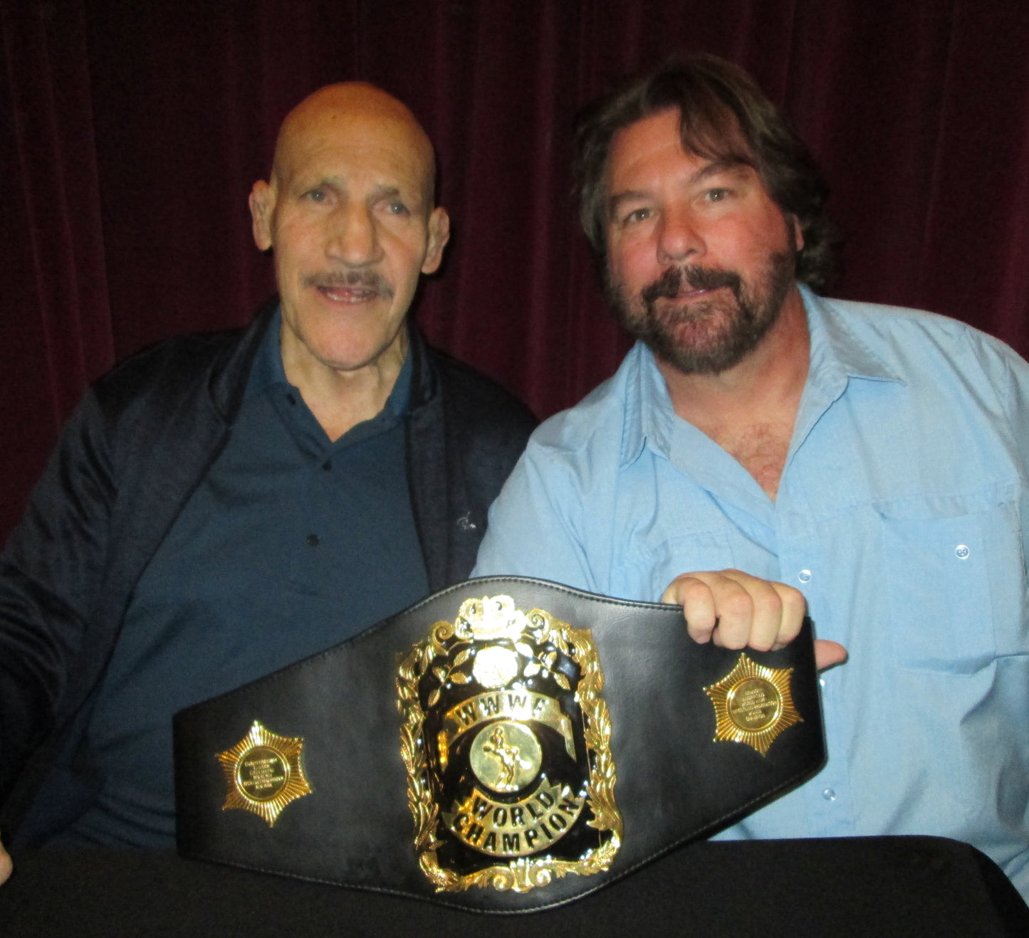 BK1  Russian Bear Ivan Koloff pinning the Living Legend Bruno Sammartino (both Deceased )Autographed Wrestling Photo w/COA