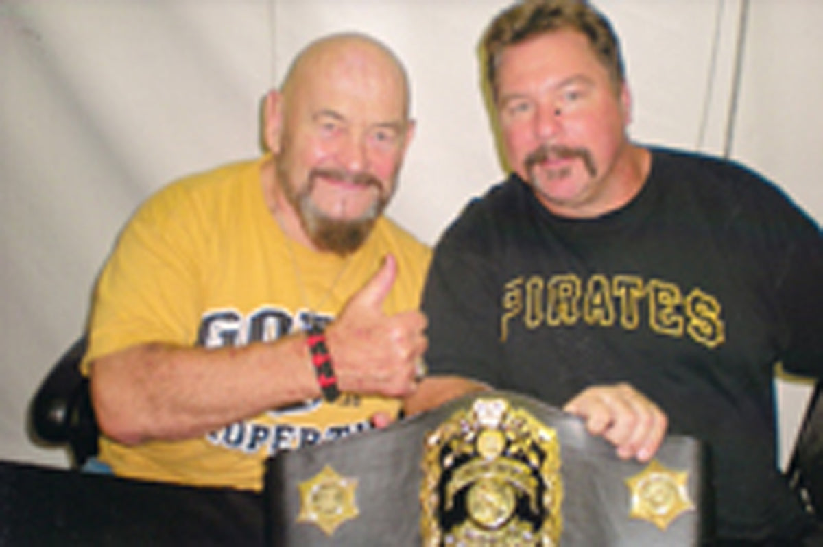 C20  Autographed Russian Singlet Ivan Koloff , Nikita Koloff , Khrusher Khrushchev w/COA