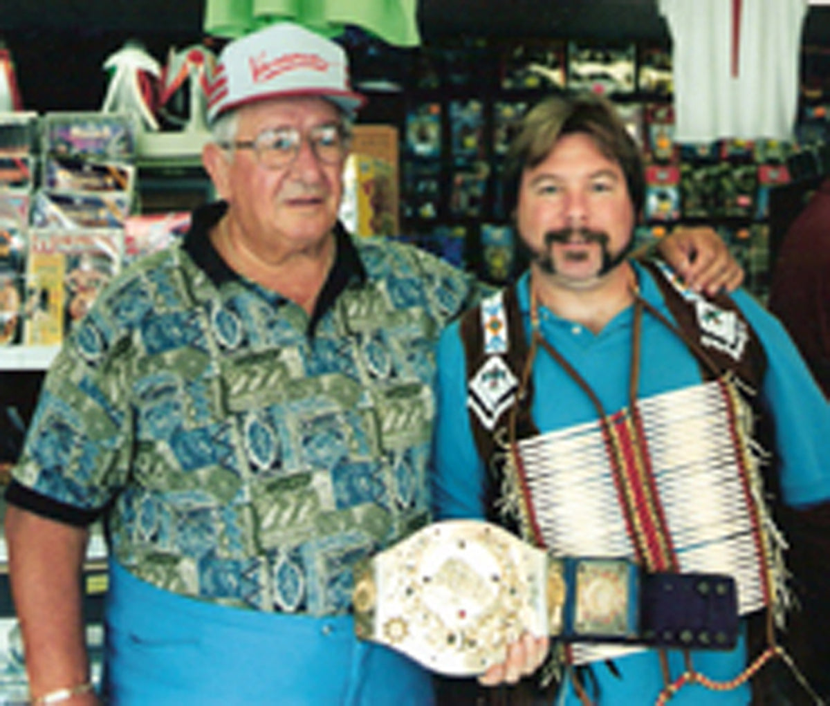 M327 Chief Jay Strongbow ( Deceased )Autographed Wrestling Photo w/COA