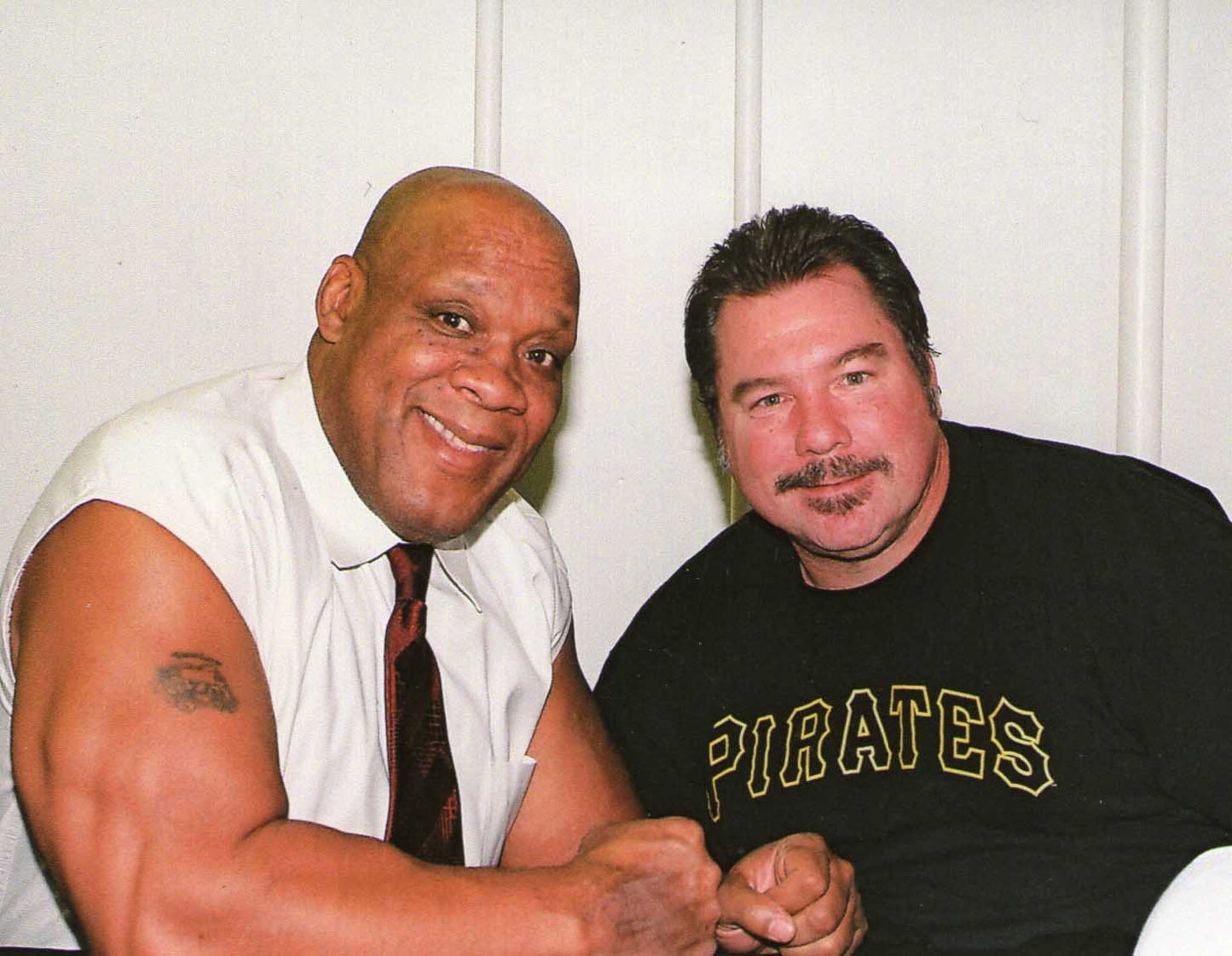 M3127  Tony Atlas / Saba Simba Autographed 8X10 Wrestling Photo w/COA