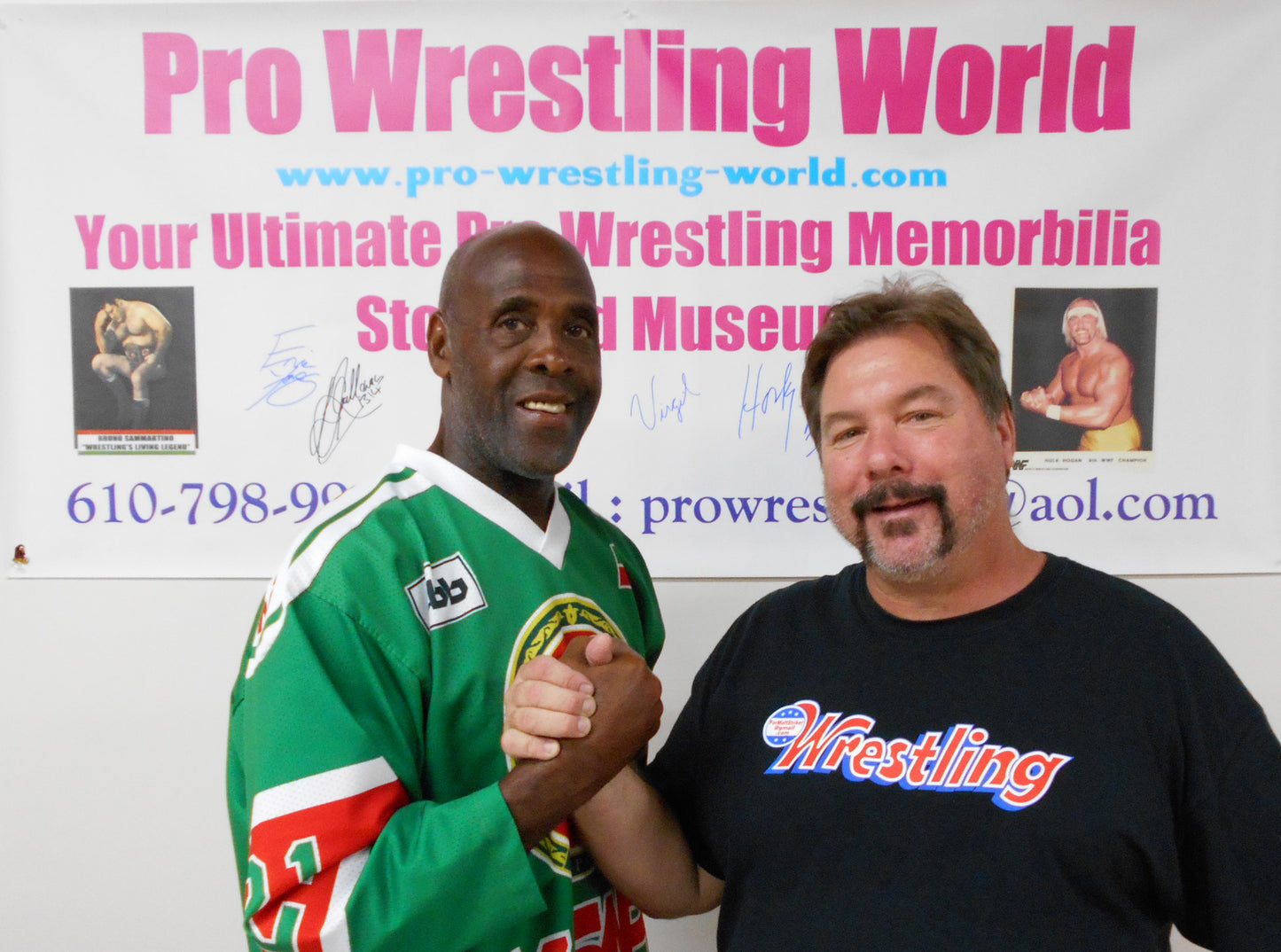 M271  Virgil Autographed Wrestling Photo w/COA