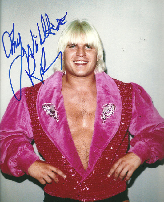 M154  Tommy Wildfire Rich Autographed Wrestling Photo w/COA