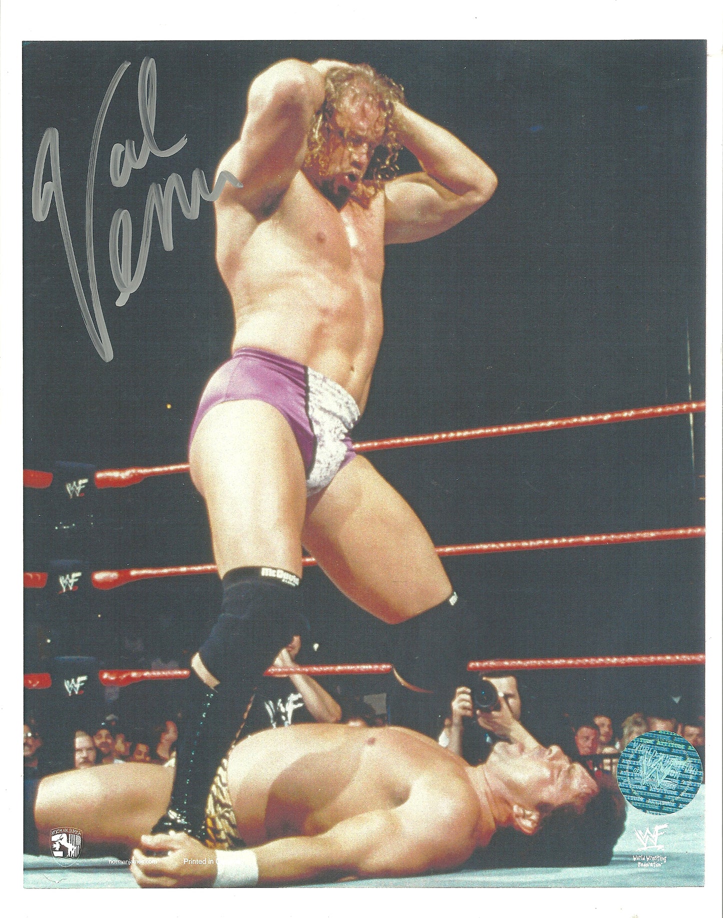 M180  Val Venis  Autographed Wrestling Photo w/COA