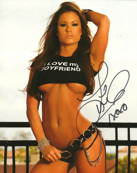 M194  Brooke Tessmacher Autographed Wrestling Photo w/COA