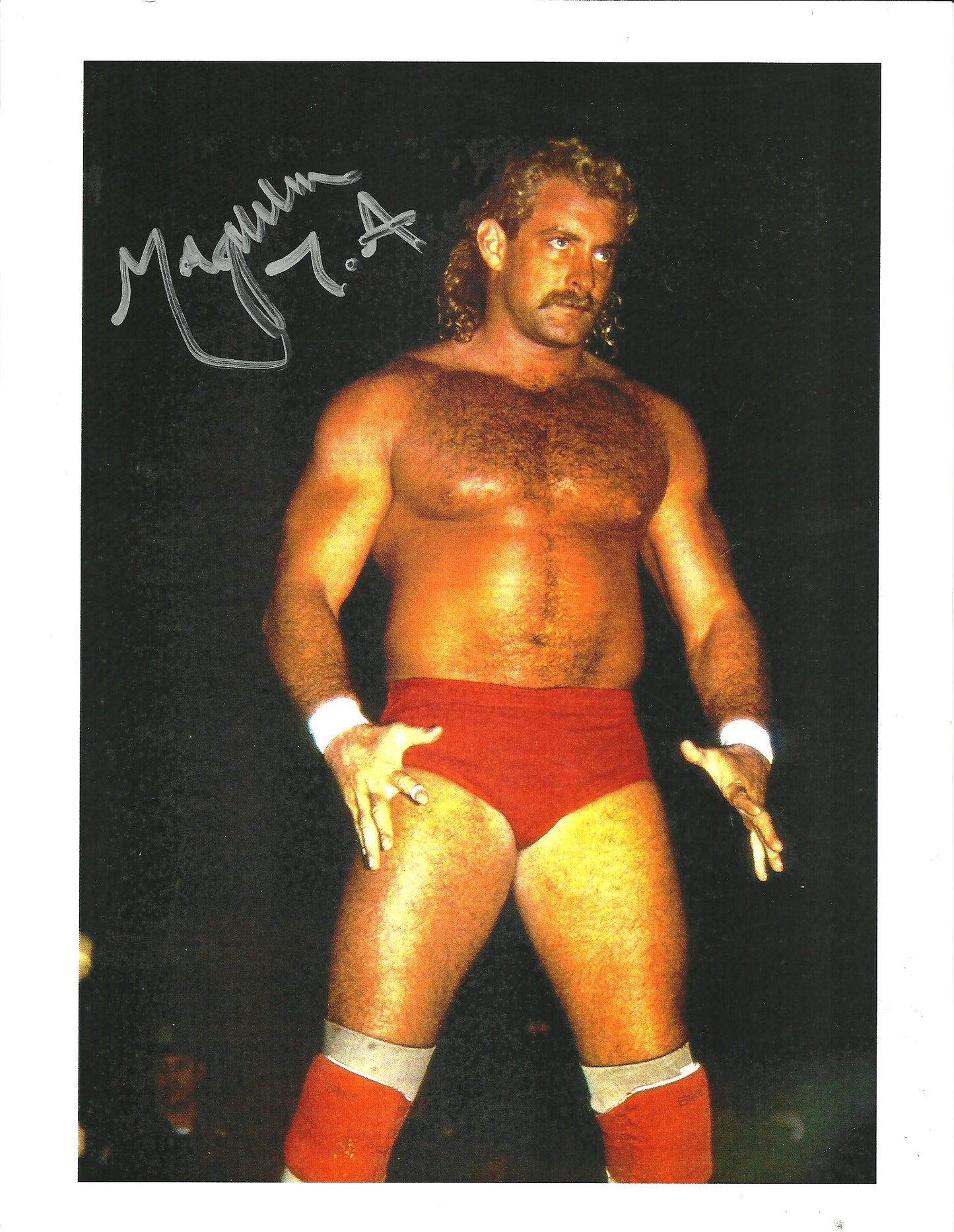 M207  The Boss Magnum TA  Autographed Wrestling Photo w/COA