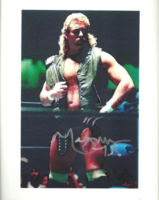 M217  The Boss Magnum TA  Autographed Wrestling Photo w/COA
