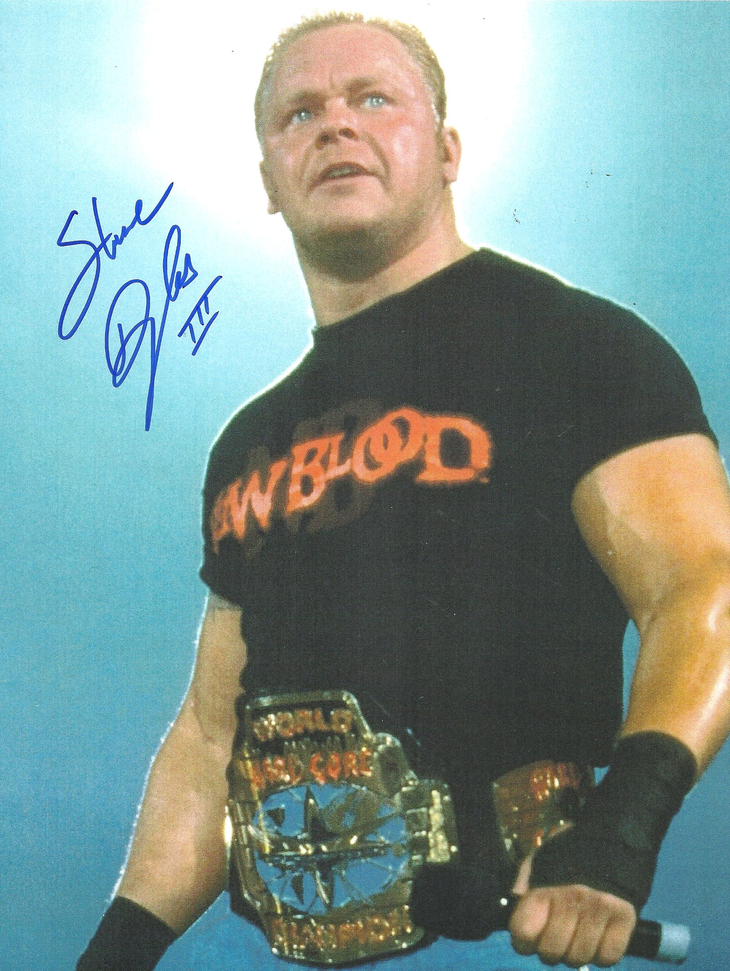 M220  The Franchise Shane Douglas Autographed Wrestling Photo w/COA