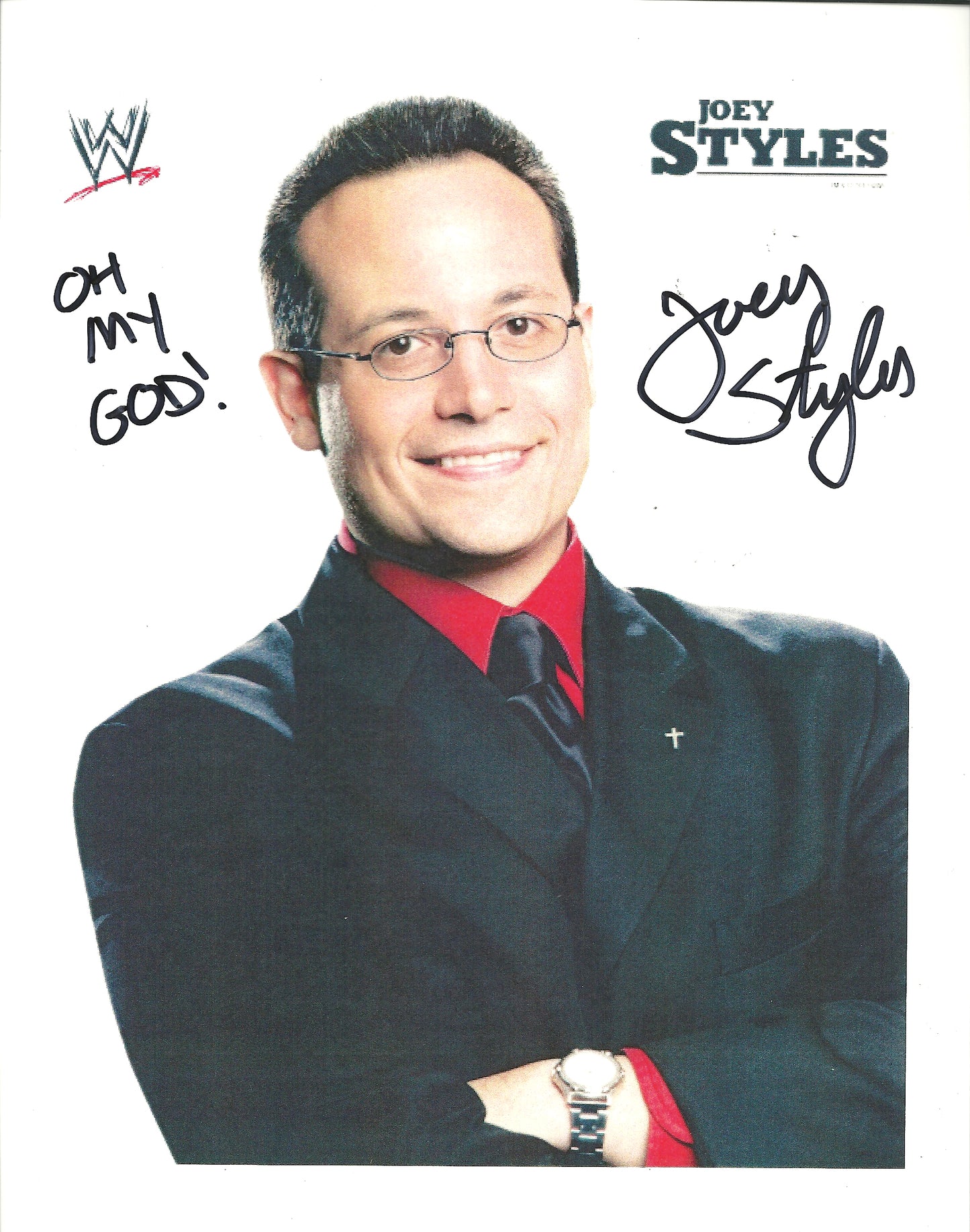 M239  Joey Styles   Autographed Wrestling Photo w/COA