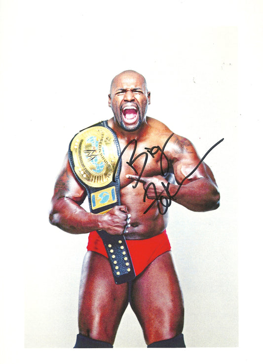 M246 Ezekiel Jackson Autographed Wrestling Photo w/COA