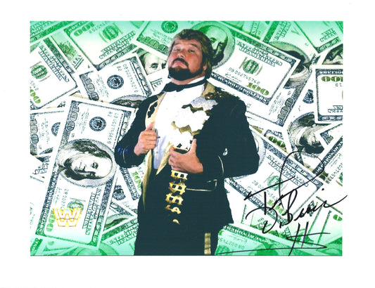 M251 The Million Dollar Man  Ted DiBiase Autographed Wrestling Photo w/COA