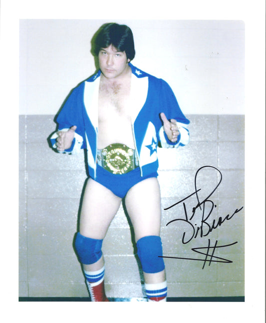 M252 Ted DiBiase Autographed Wrestling Photo w/COA