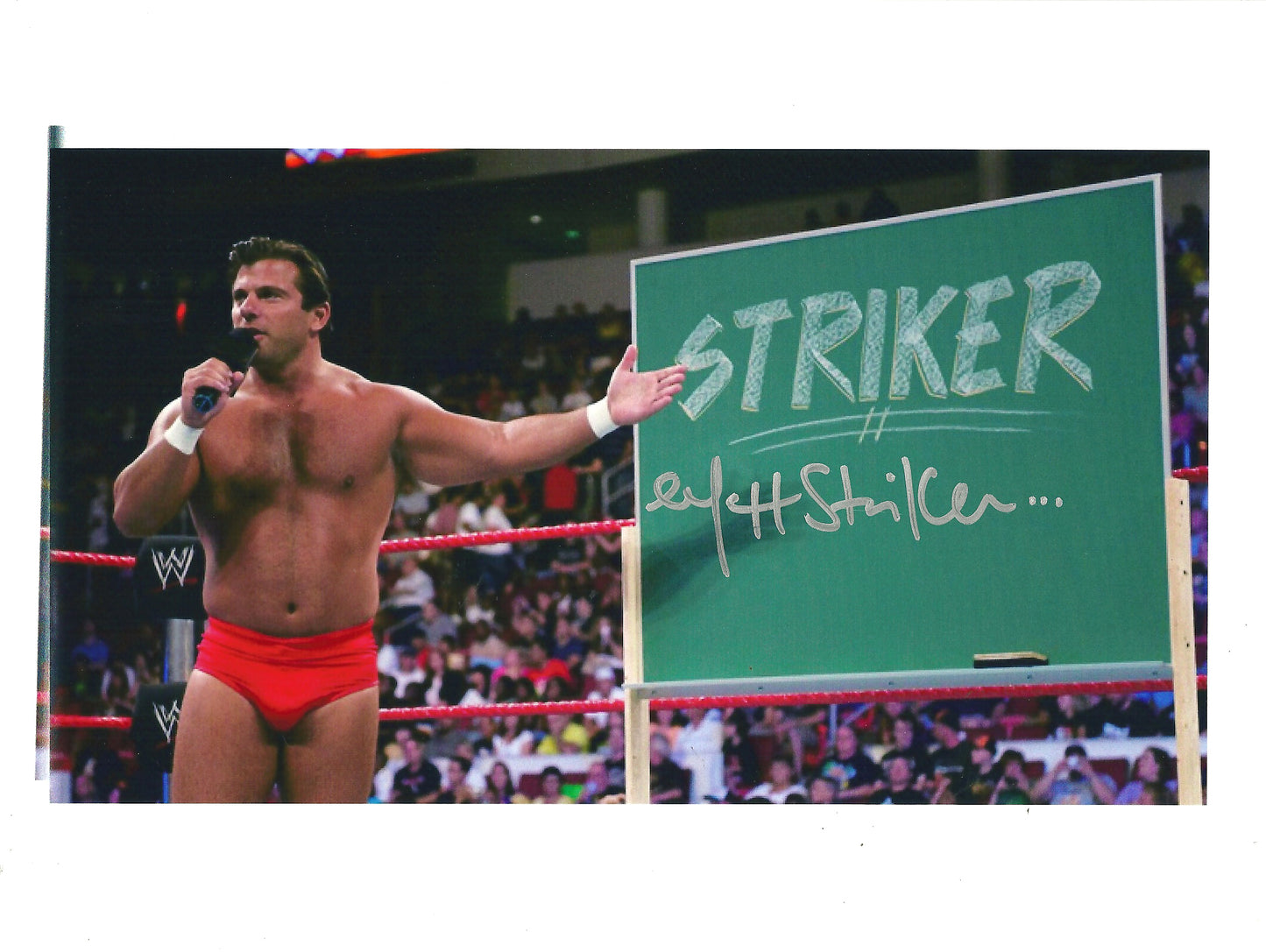 M258 Matt Striker Autographed Wrestling Photo w/COA