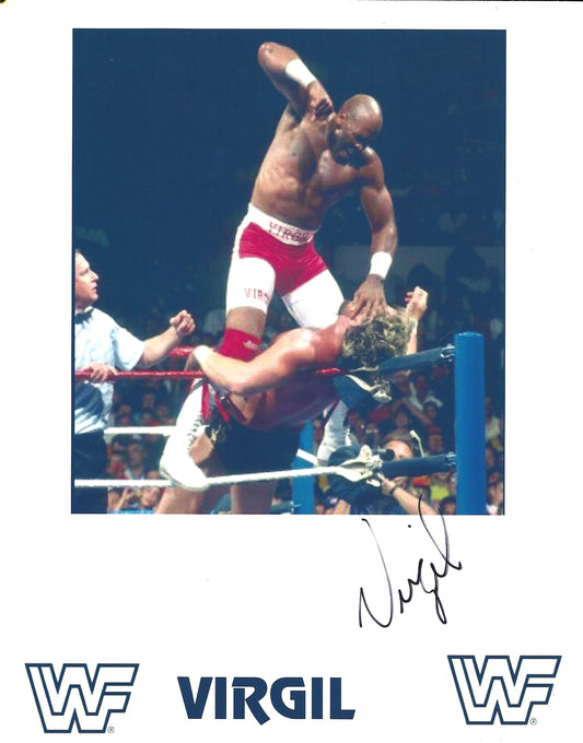 M269  Virgil Autographed Wrestling Photo w/COA