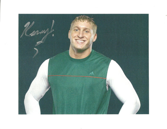 M277  Kenny Dykstra  Autographed Wrestling Photo w/COA