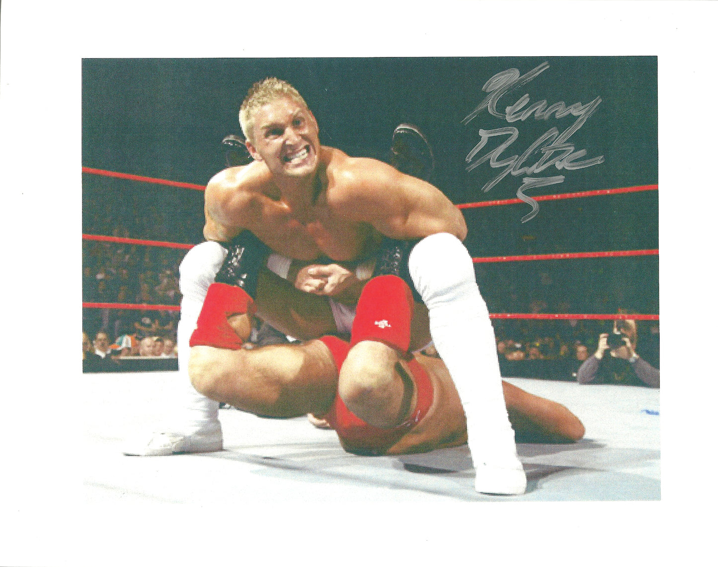 M278  Kenny Dykstra  Autographed Wrestling Photo w/COA