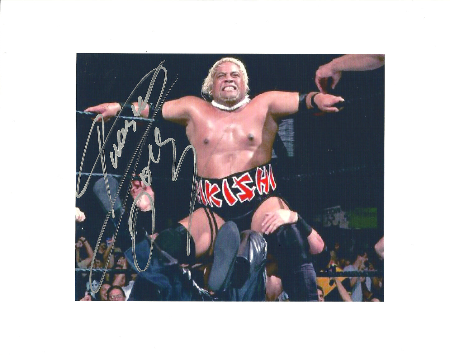 M282  Rikishi  Autographed Wrestling Photo w/COA