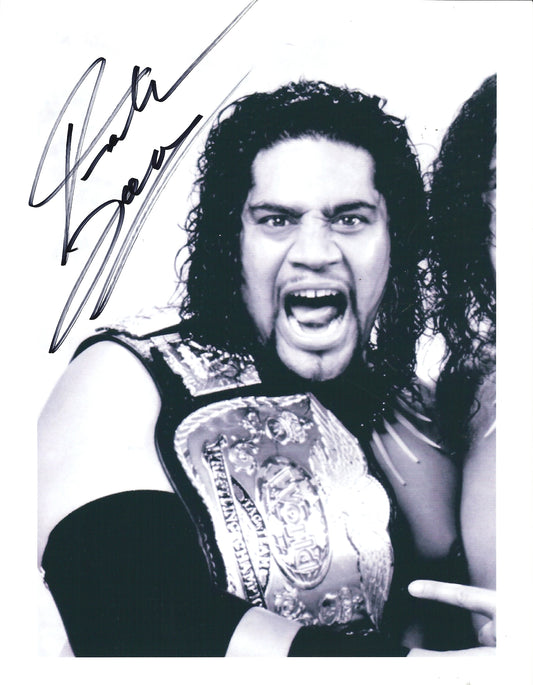 M285  Rikishi  Fatu Autographed Wrestling Photo w/COA