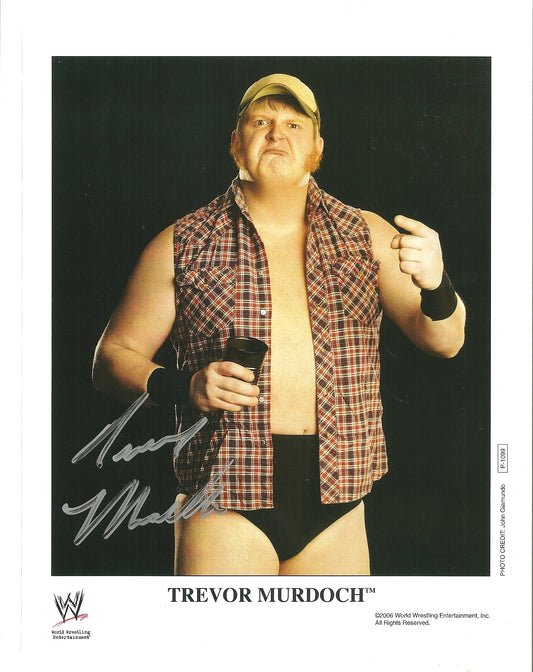 M297  Trevor Murdoch Autographed Wrestling Photo w/COA