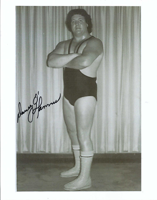M3050  Irish Davey O'Hannon Autographed Wrestling Photo w/COA