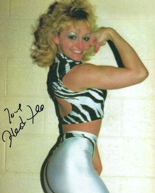 M3067   Heidi Lee Morgan Autographed Wrestling Photo w/COA