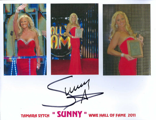 M3077  Sunny Autographed Wrestling Photo w/COA